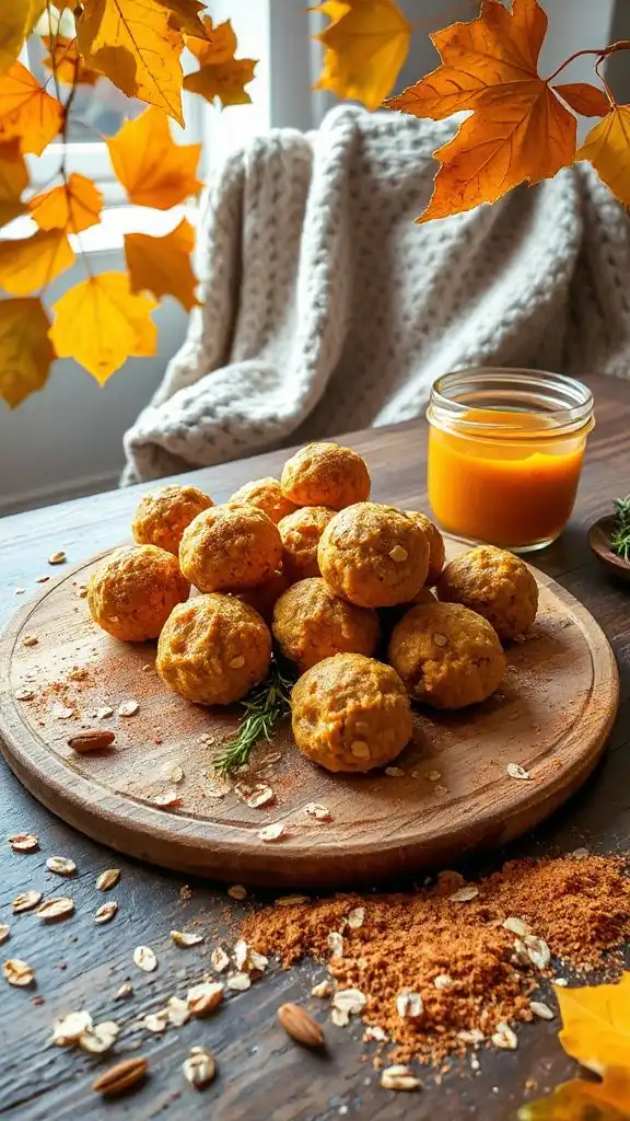 pumpkin oatmeal energy bites