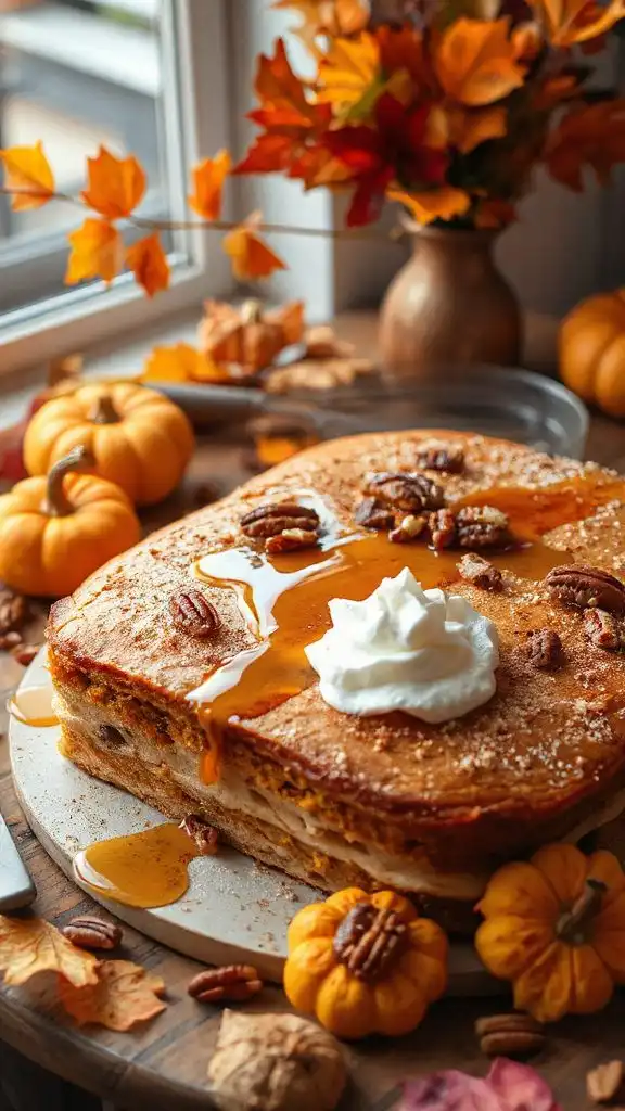 pumpkin pancake sheet cake