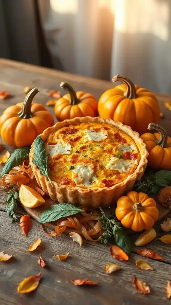 pumpkin parmesan quiche recipe