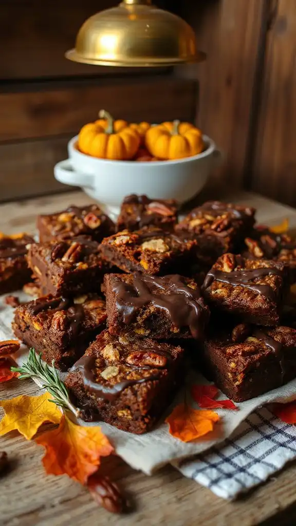 pumpkin pecan brownie recipe