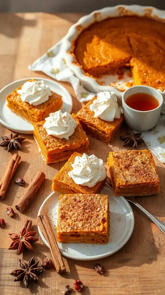 pumpkin pie bars recipe