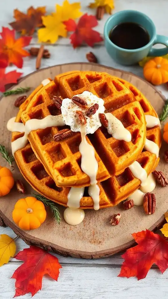 pumpkin pie waffles recipe