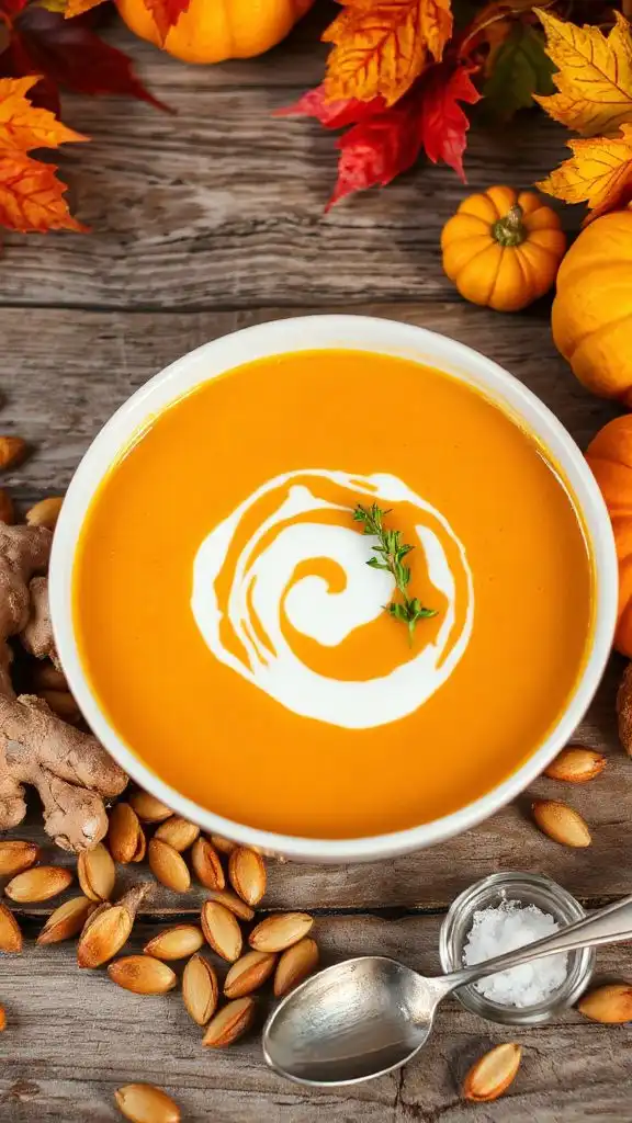 pumpkin soup with probiotics pumpkin soup with probiotics