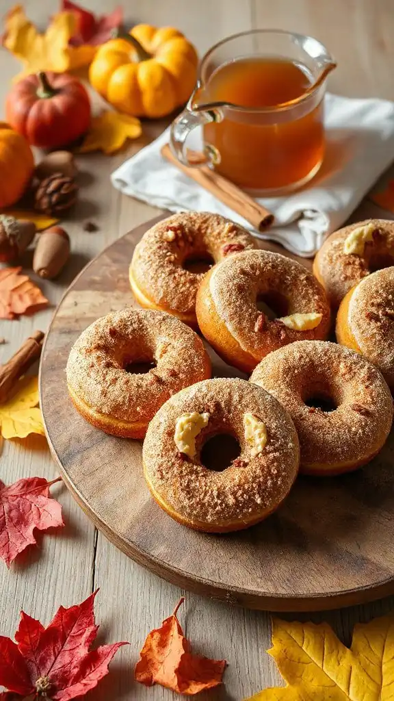 pumpkin spice apple cider donuts
