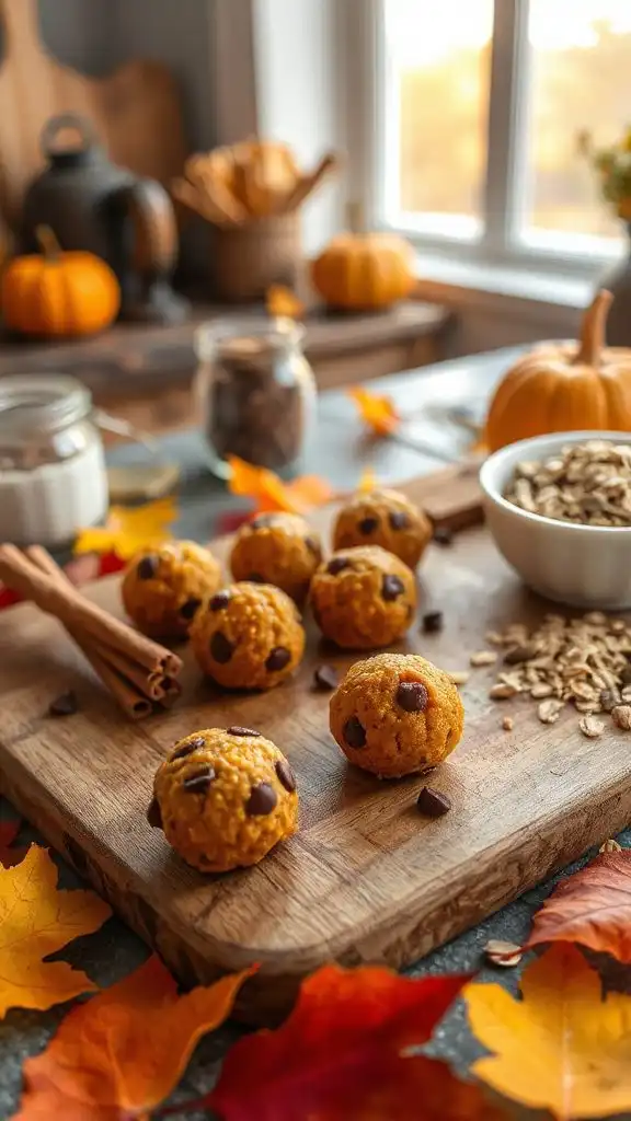 pumpkin spice protein balls