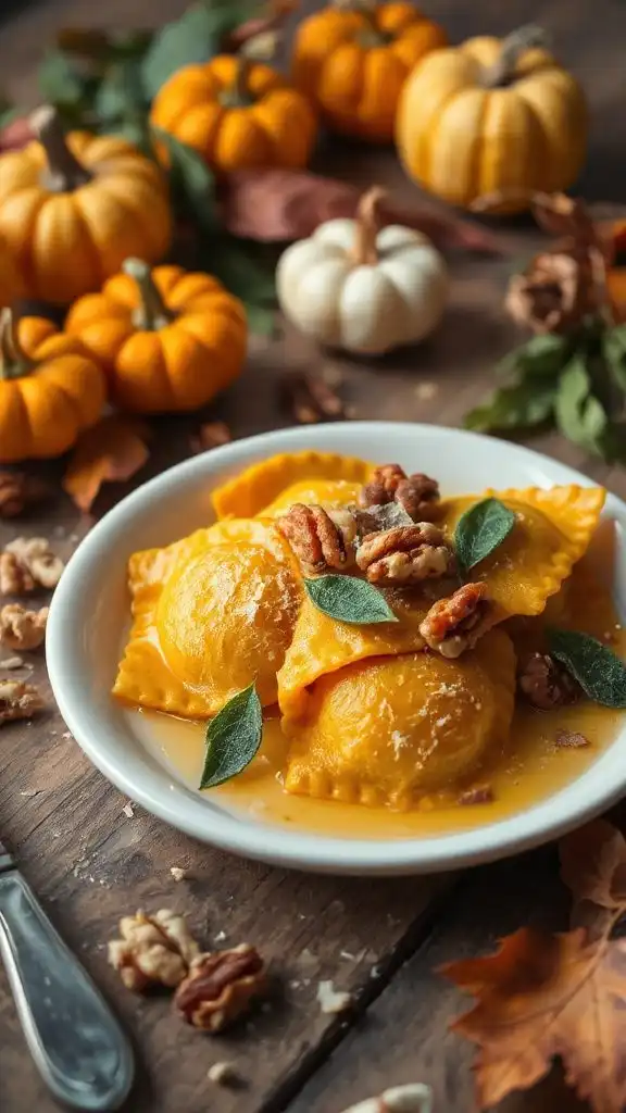 pumpkin spice ravioli delight