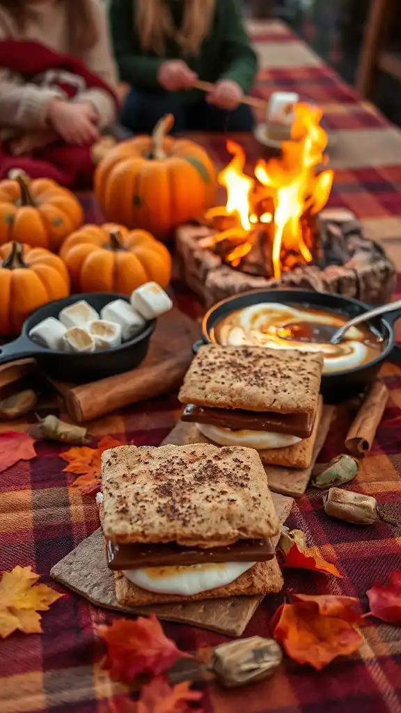 pumpkin spice s mores delight