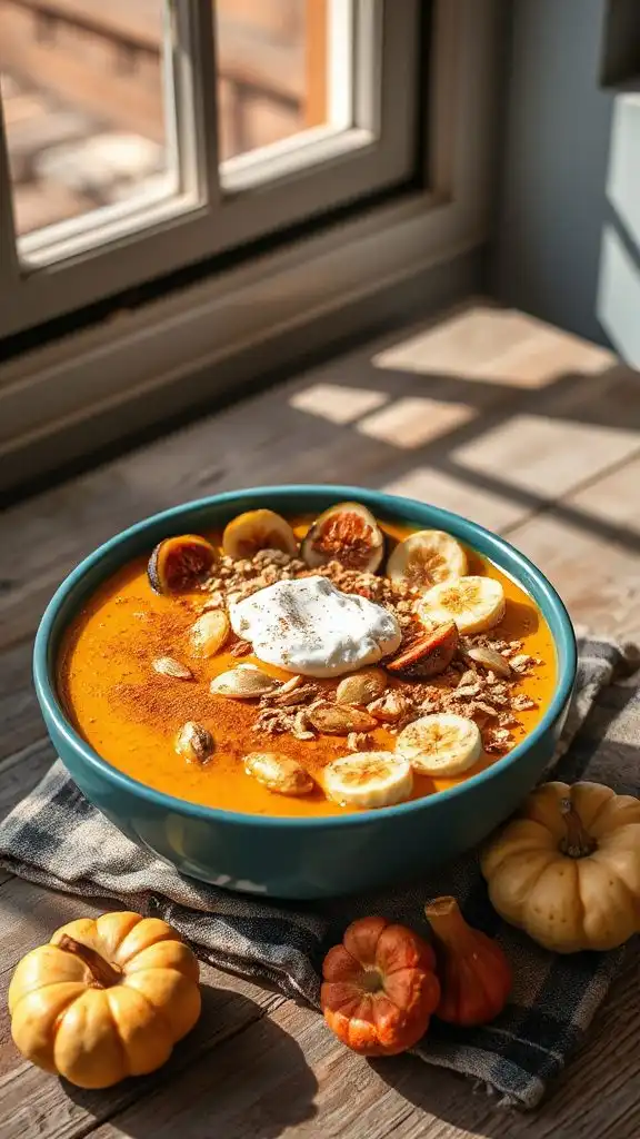 pumpkin spice smoothie bowl