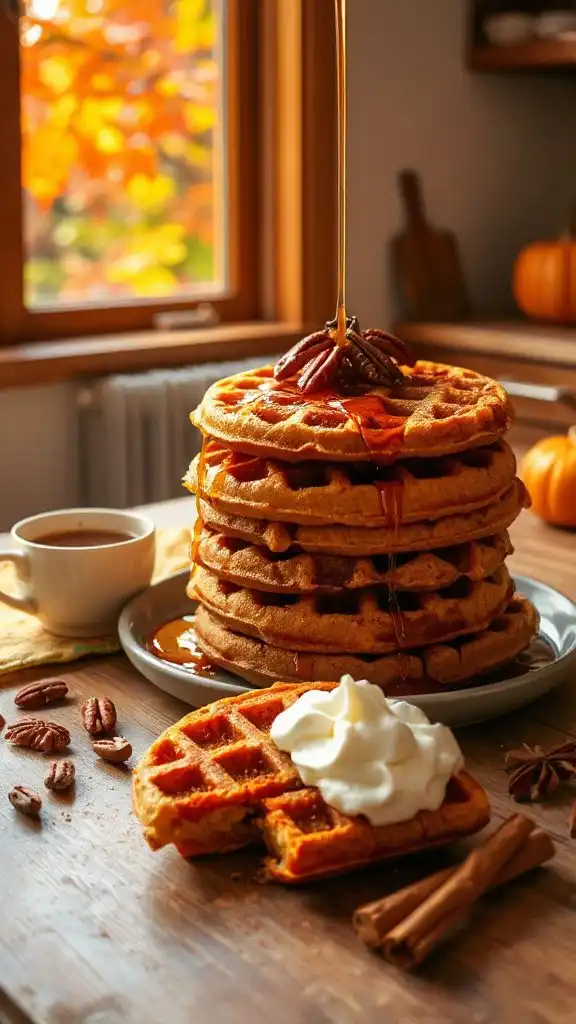 pumpkin spice waffle recipe