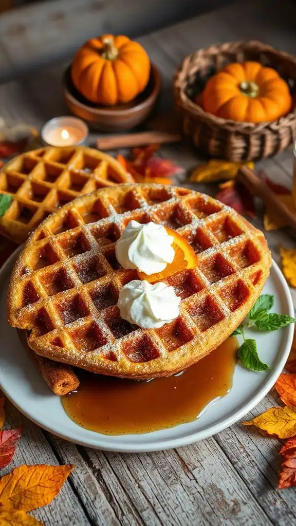 pumpkin spice waffle recipe