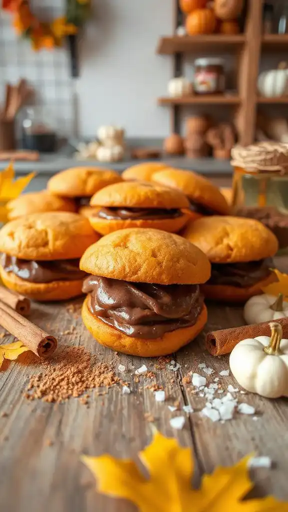 pumpkin spice whoopie pies