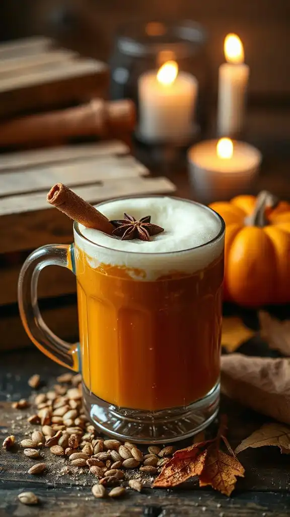 pumpkin spiced comforting drink
