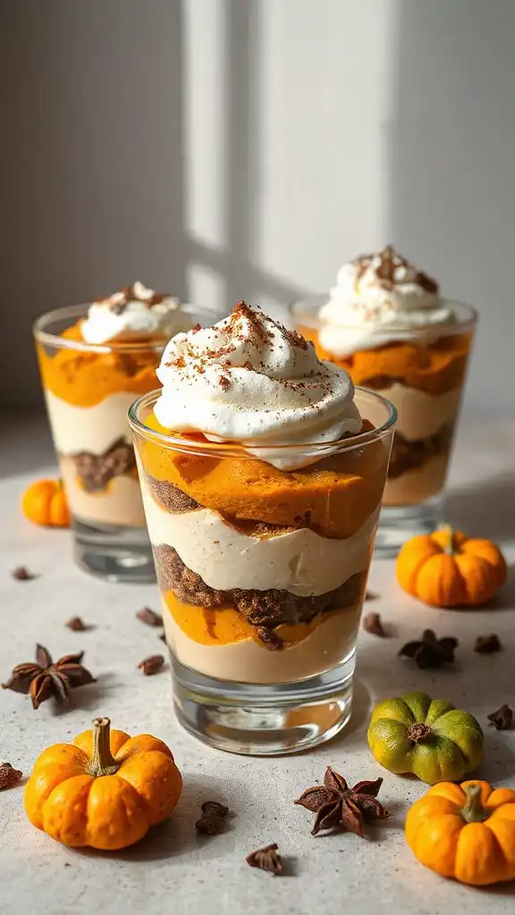 pumpkin spiced tiramisu cups