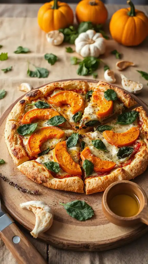 pumpkin spinach pizza recipe