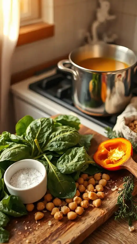 quick nutritious chickpea soup