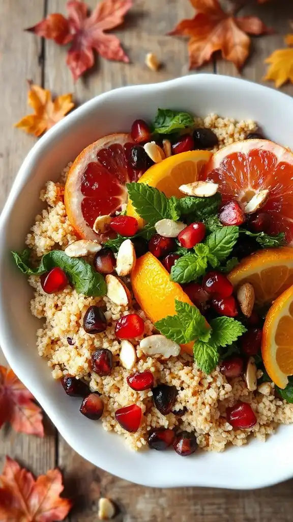 quinoa salad with pomegranate