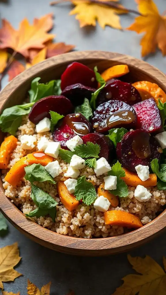 quinoa salad with roasted beets