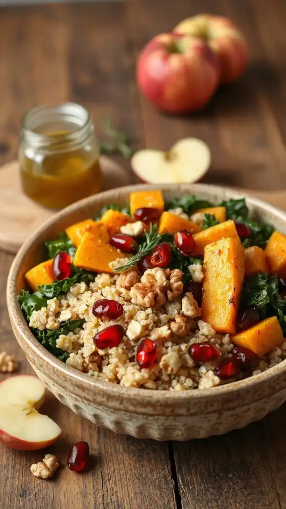 revitalizing apple cider grain bowl