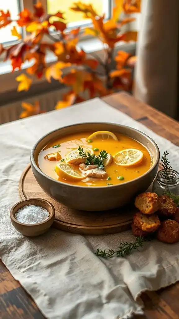 revitalizing lemon chicken soup