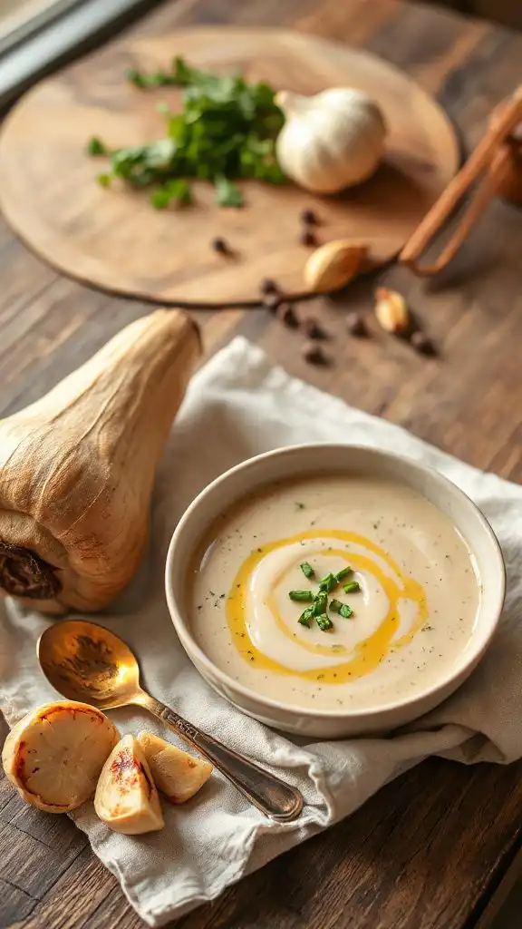 rich creamy celeriac bisque