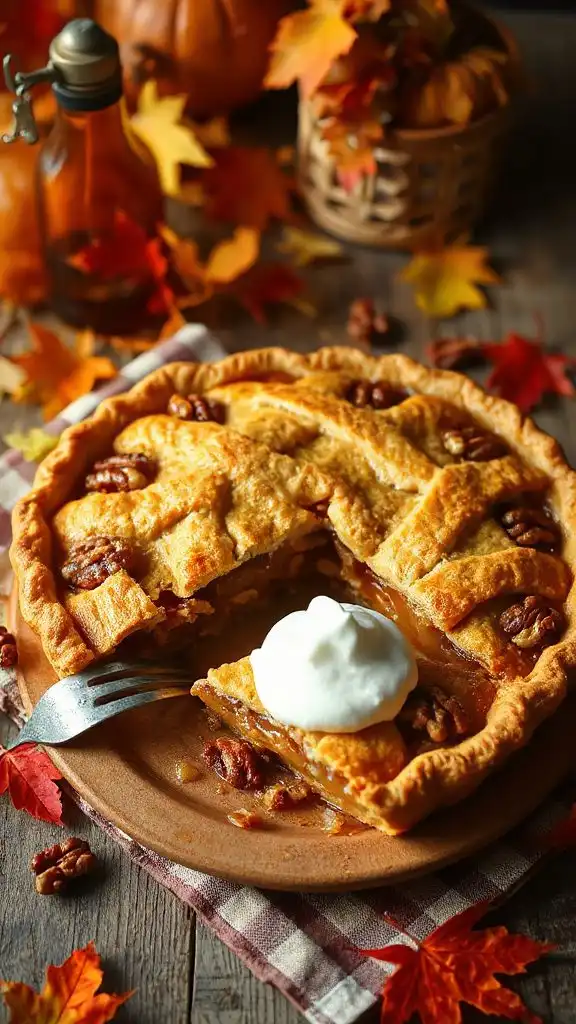 rich maple walnut dessert