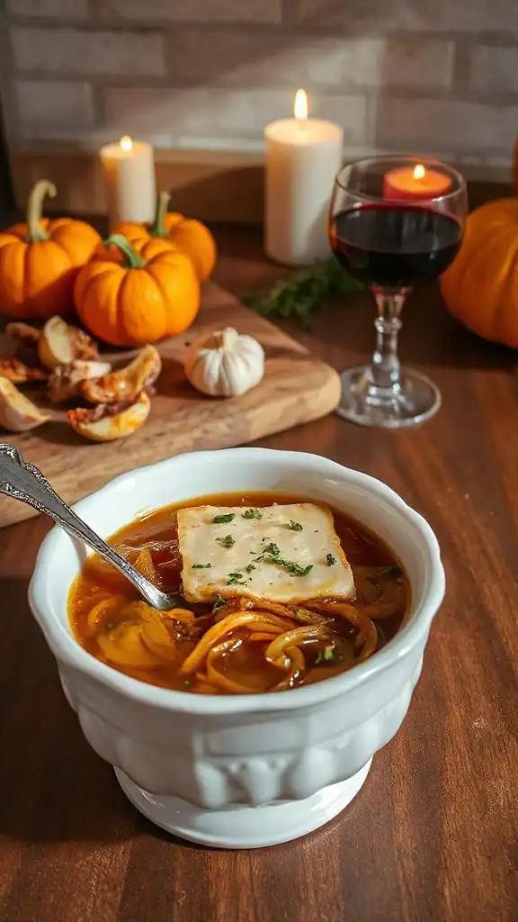 rich red wine soup