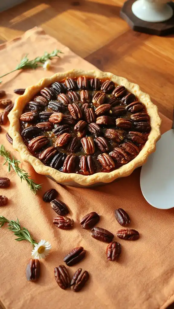 rich sweet pecan dessert
