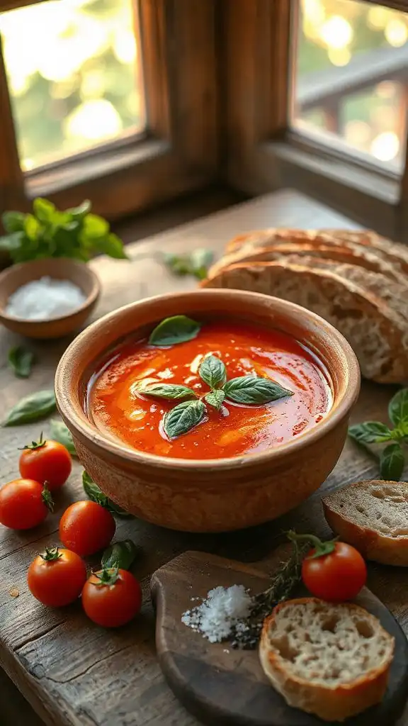 rich tomato basil soup