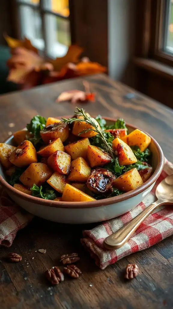 roasted apples and squash