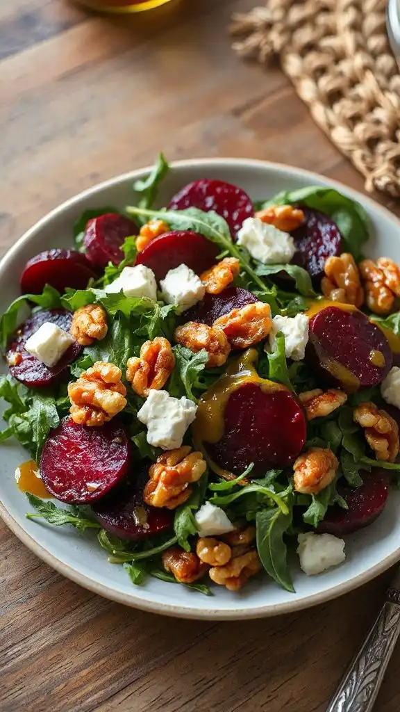 roasted beet arugula salad