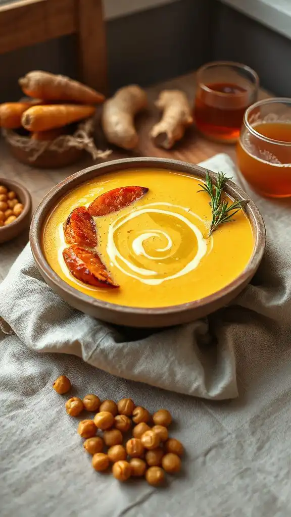 roasted carrot ginger soup roasted carrot ginger soup