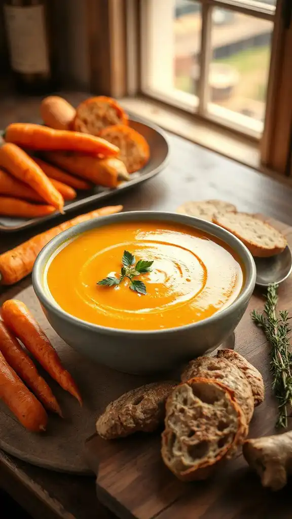 roasted carrot ginger soup