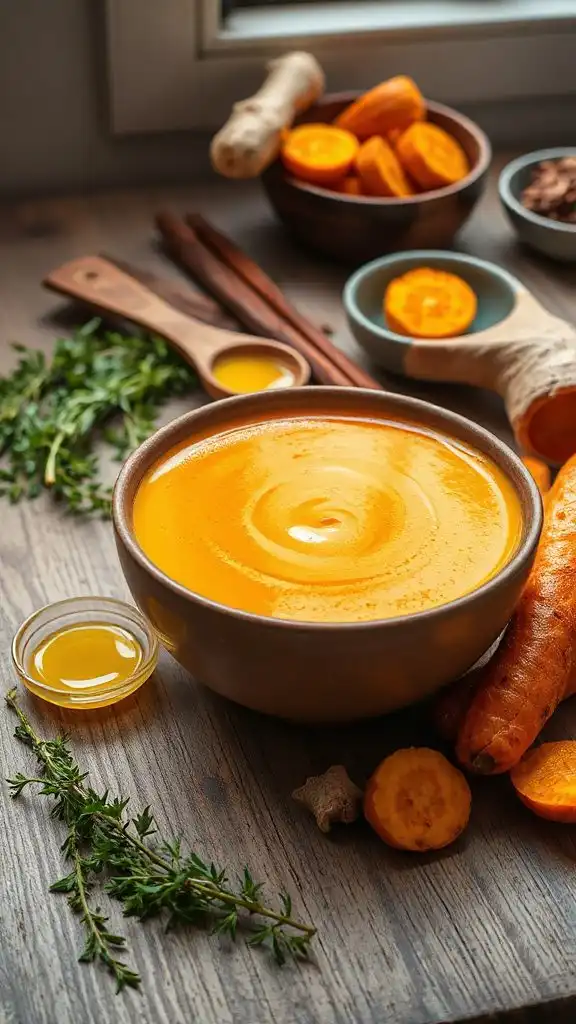 roasted carrot ginger soup