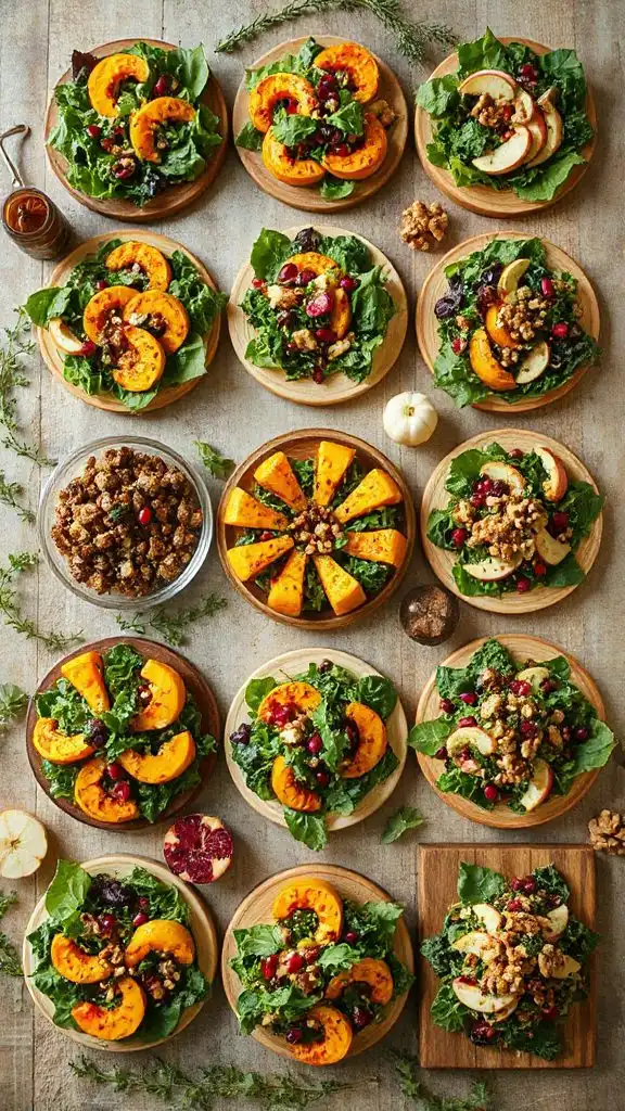 roasted squash fall salads