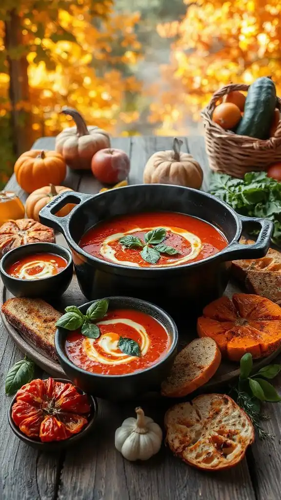 roasted tomato basil soup