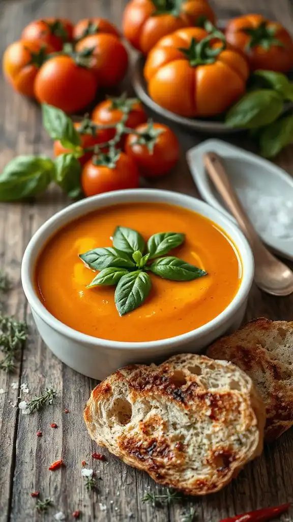 roasted tomato basil soup