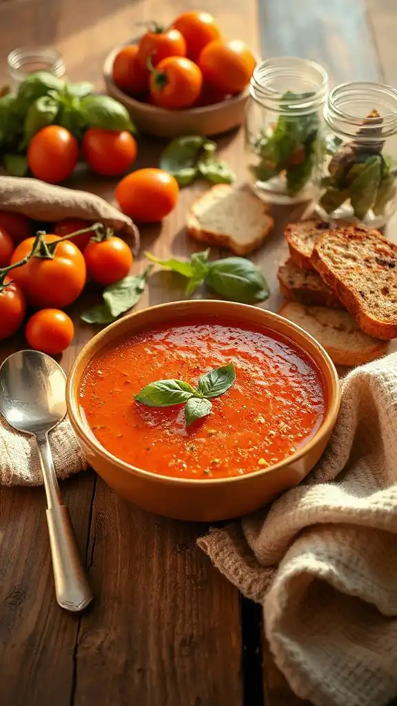 roasted tomato basil soup