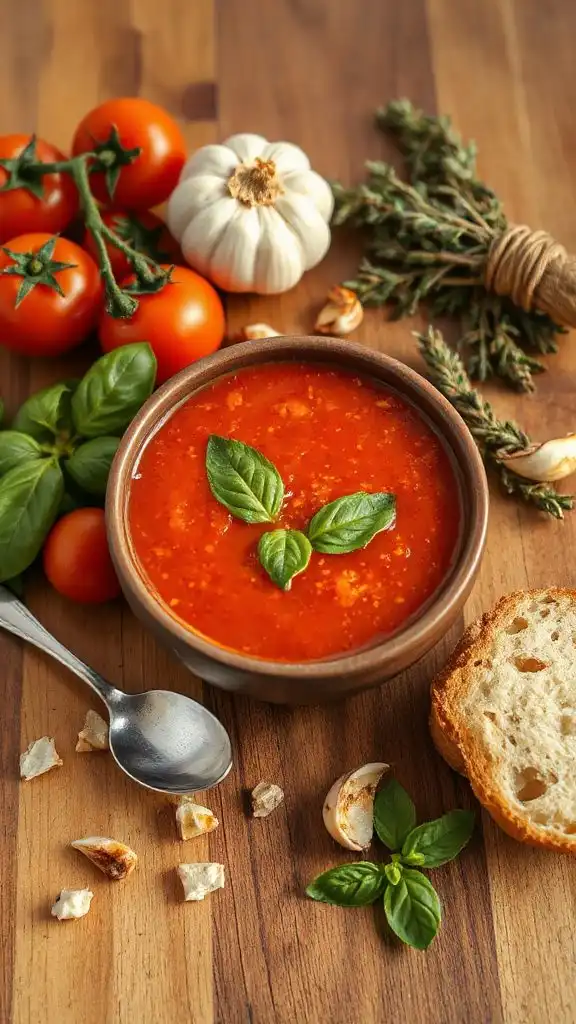 roasted tomato basil soup roasted tomato basil soup