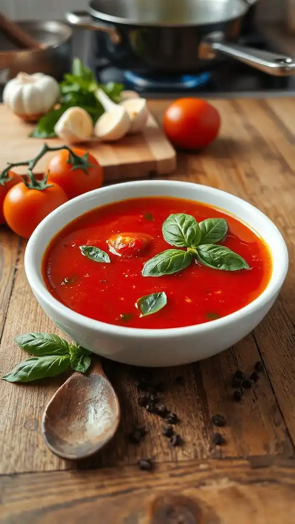roasted tomato basil soup
