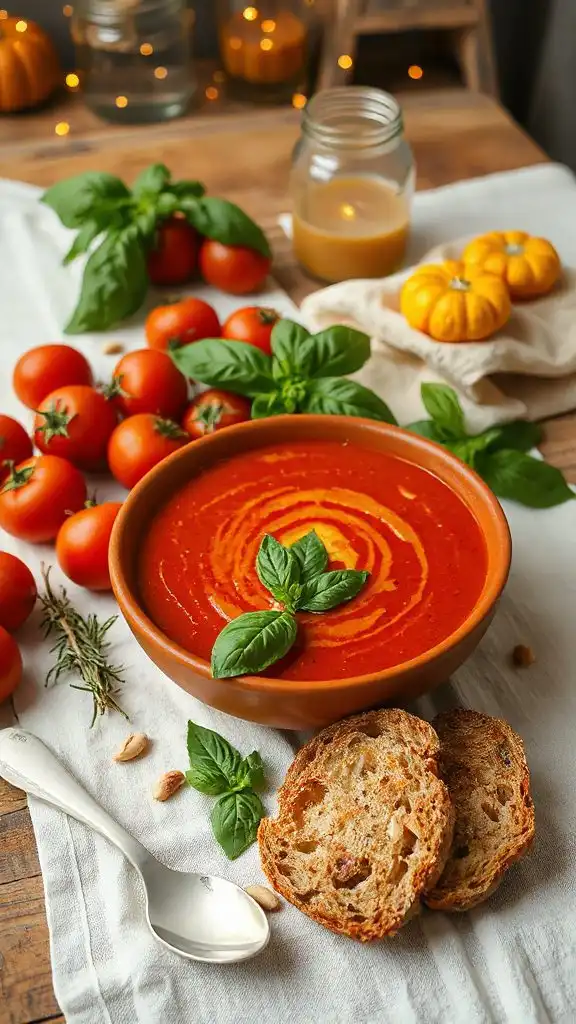 roasted tomato basil soup