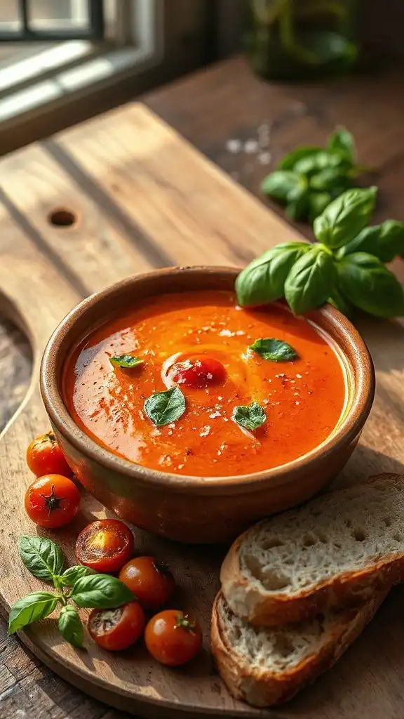 roasted tomato basil soup