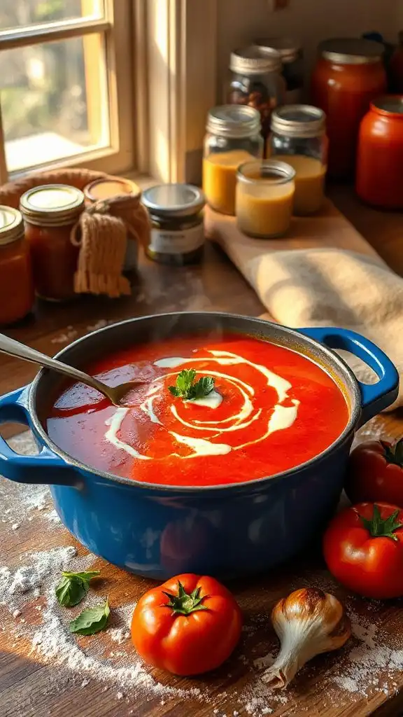 roasted tomato garlic soup