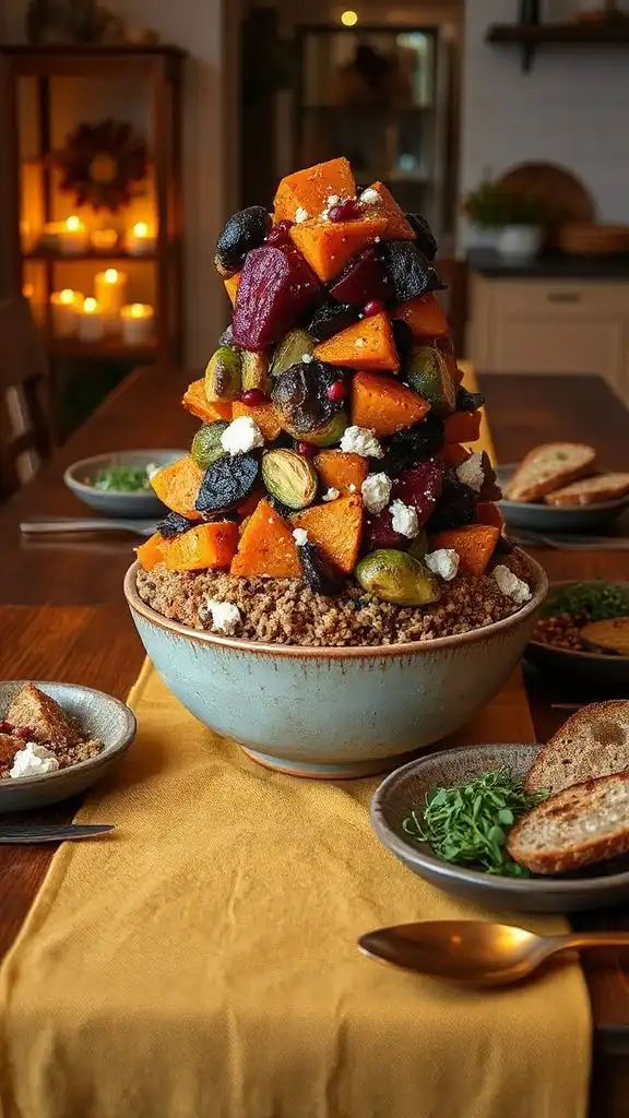 roasted vegetable quinoa bowl