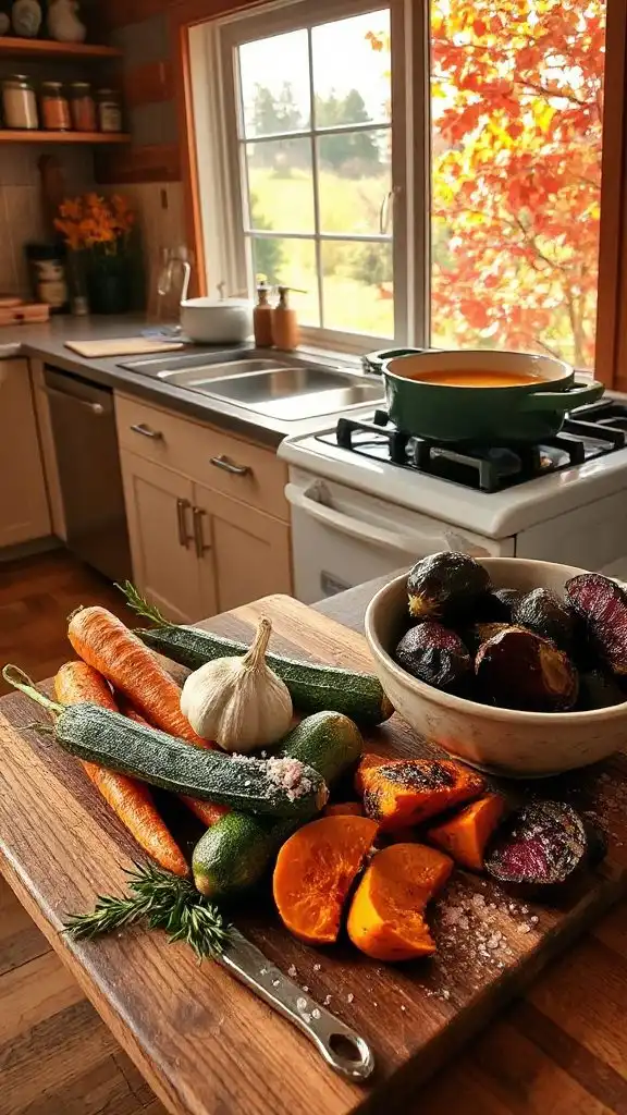roasted vegetables enhance fall soup