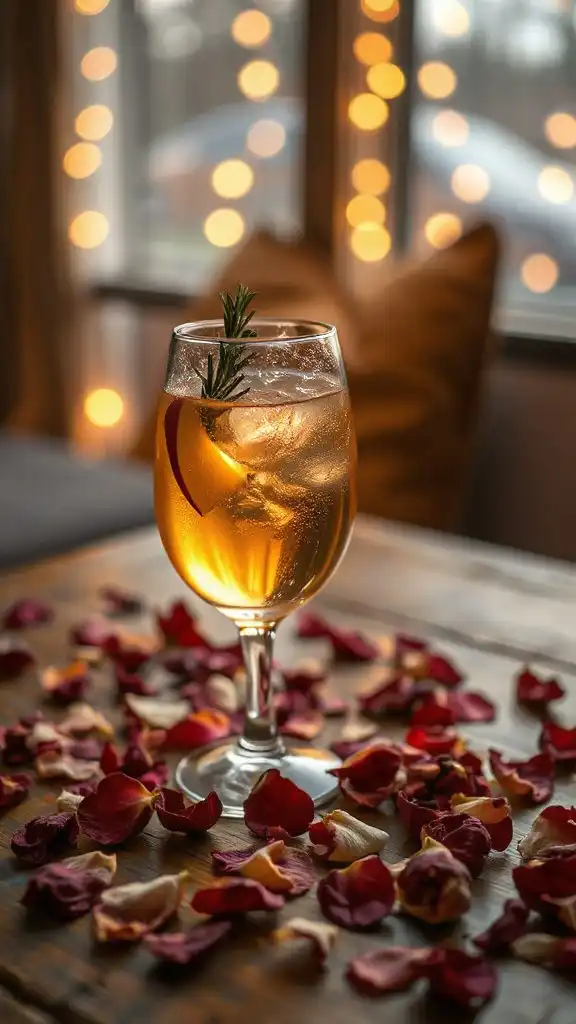 romantic spiced gin tonic