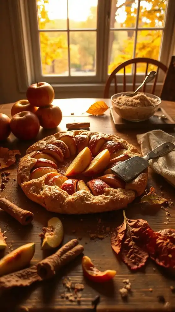 rustic apple dessert galette