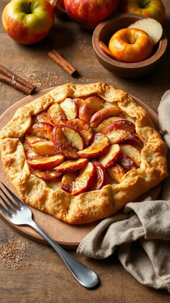 rustic apple galette dessert rustic apple galette dessert
