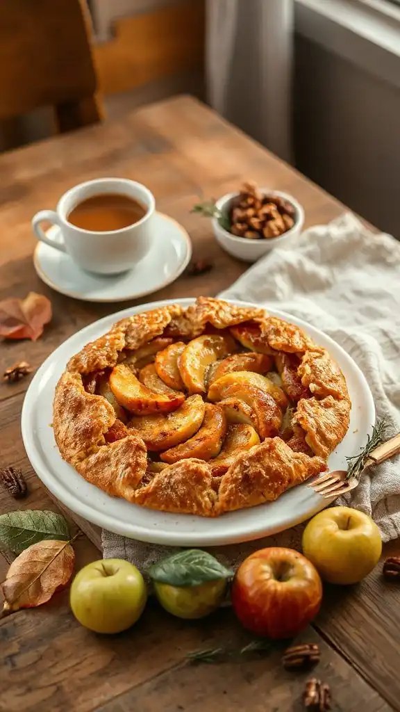 rustic warm apple dessert