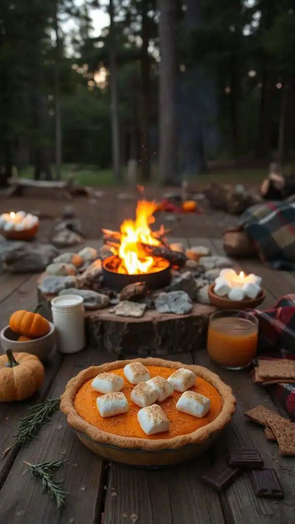s mores inspired pumpkin pie delight