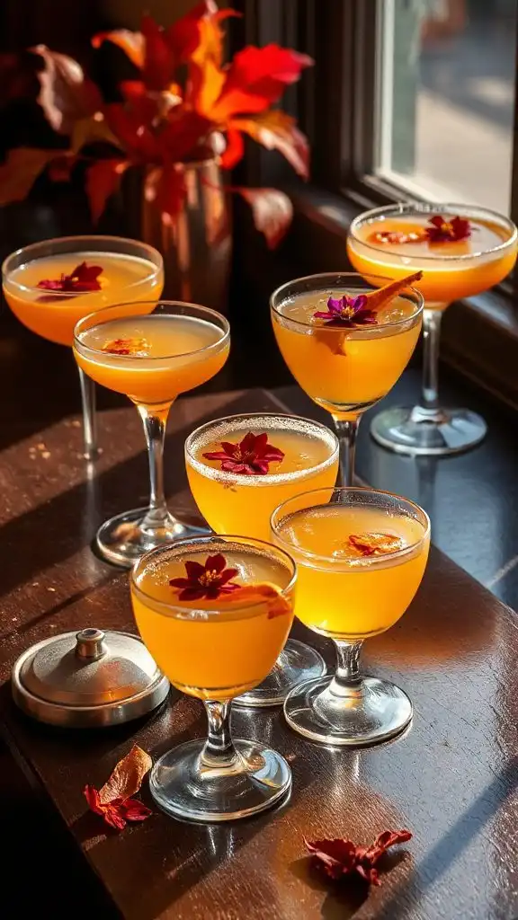saffron infused fall cocktails